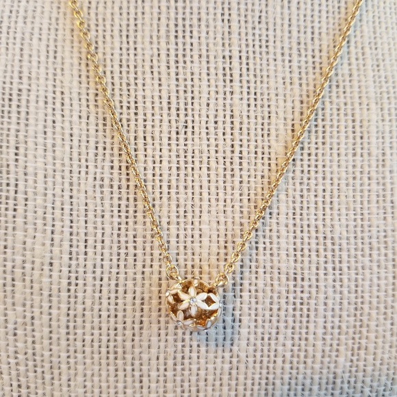 kate spade Jewelry - Kate Spade | White Enamel Daisy Necklace